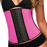 Ann Chery 2023 Corset de sport en latex pour entraînement à la taille Couleur Fuchsia